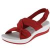 New Flat Platform Women's Sandals Summer Bohemian Velcro Cross Muffin Sandals