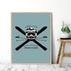Retro Addicted to Powder Revel stoke Posters and Prints Ski Badge Wall Art Canvas Painting Hd Print Wall Picture For Living Room No Frame