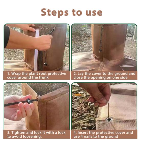 Защита корней Зимняя защита Чехол для растений Защита от заморозков Термозащита для дерева