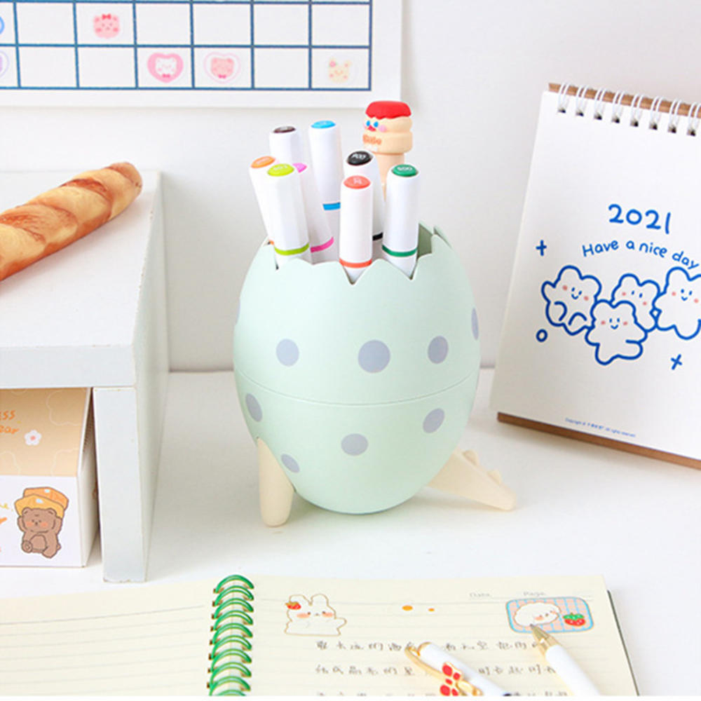 Оригинальность, новинка, милый динозавр, яйцо, ручка, контейнер, офисный органайзер, пластиковый горшок для карандашей, контейнер для канцелярских принадлежностей, детский подарок