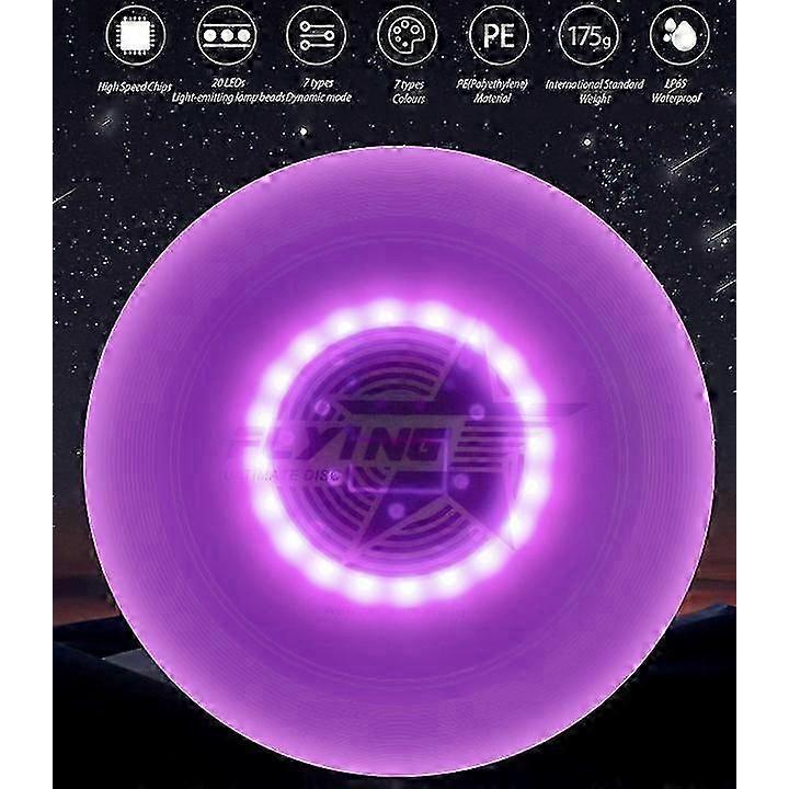 RGB Flying Disc Super Bright Camping Game Swivel Discs Sport Disc