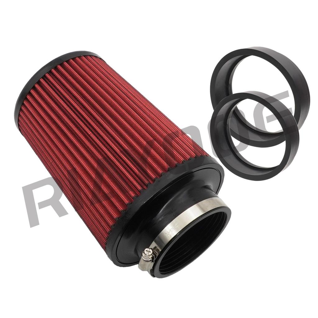 3" 3.5" 4" High Flow Cone Air Filter Reusable Universal for Car Engine Air Inlet 76mm 89mm 101mm Sport Cold Intake Cone Filter