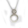Les Trésors De Lily [C7685] - Silver 'Queen' Designer Necklace