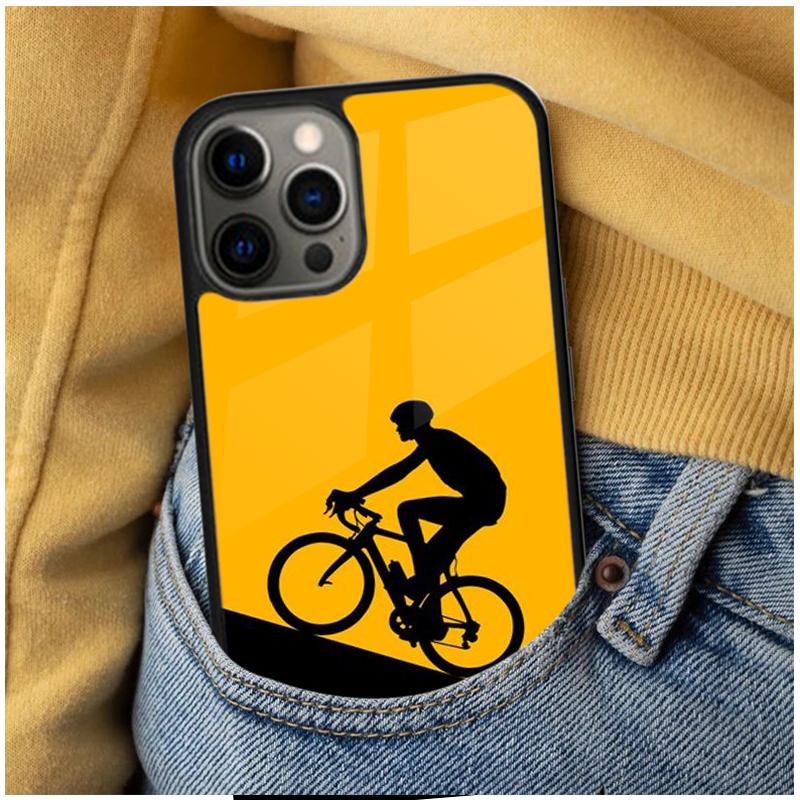 mountain bike Bicycle MTB Magnetic Soft Phone Case for iPhone 16 Promax 15 Pro 13 14 Plus 11 12 Mini MagSafe Coque