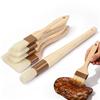 Кухонная кисть для смазывания с деревянной ручкой, натуральная щетина, масляная кисть для выпечки, приготовления пищи, гриля, барбекю, инструмент для подготовки продуктов