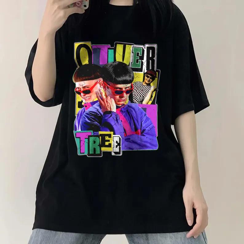 Ретро-футболка Oliver Tree 2026 Памятная для фанатов Чистый хлопок Футболка Летняя Унисекс Унисекс Одежда для фанатов Стиль Y2k