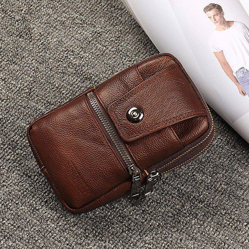 Мужская дорожная сумка через плечо, кошелек для телефона, кобура для телефона, кожаный пояс, маленькая сумка-мессенджер