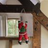 Santa Climbing Ladder Ornament - Window & Tree Decor