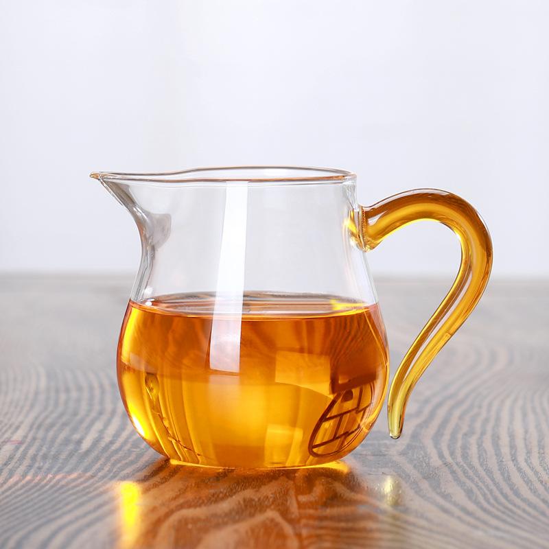 Термостойкий утолщенный стеклянный чайник, разумный набор для чая в стиле кунг-фу с взрывобезопасным дозатором для чая, японский чайник и набор чашек для бара