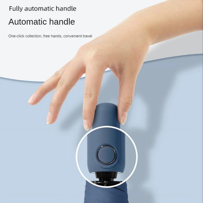 Auto Open & Close Small Travel Umbrella Compact for Backpack-Umbrellas for Rain,Windproof Lightweight Strong Mini Portable Umbrellas for Men and Women