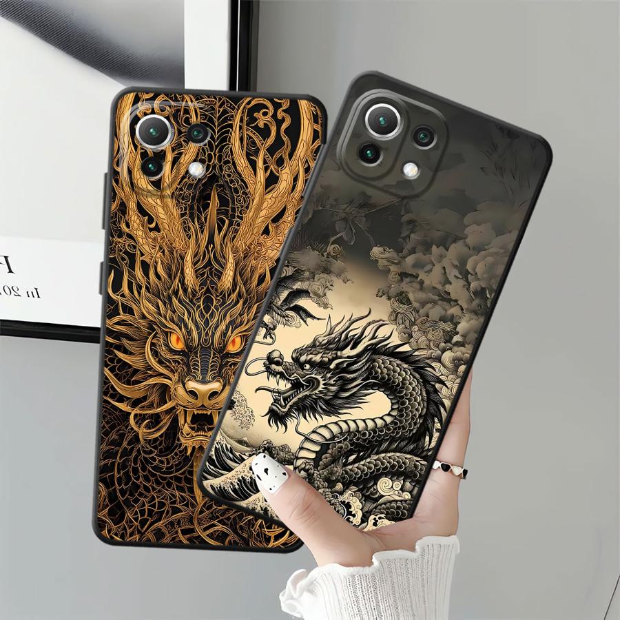 Чехол для телефона Dragon Totem Funda для Xiaomi Mi 12X 12 11 11T 14 12T Pro 10T 15 Pro 13 Lite
