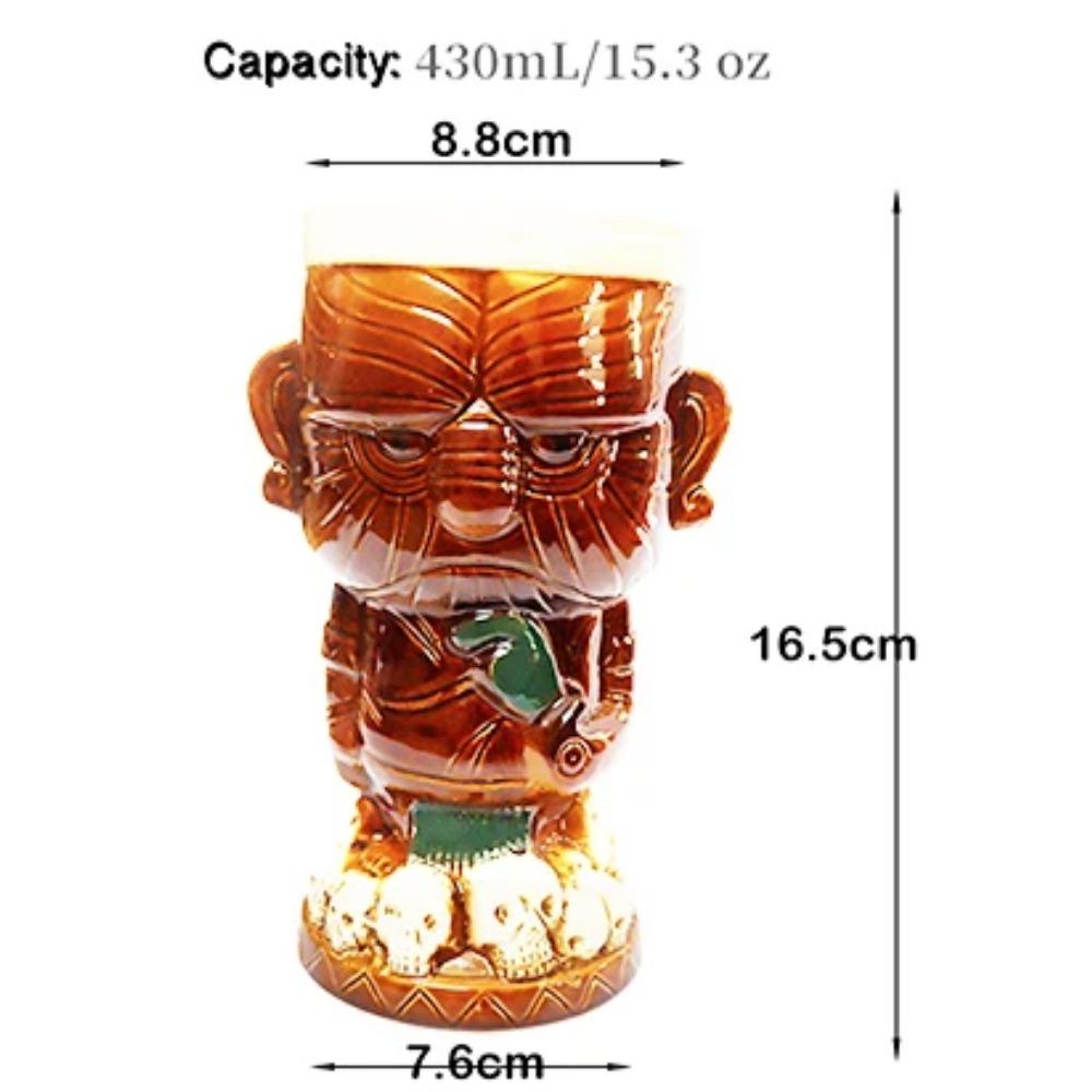 Кружки Тики, керамические кружки для вечеринок в гавайском стиле Луау, посуда для напитков, милые экзотические бокалы для коктейлей, бар Тики