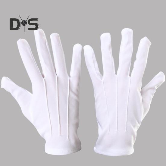 Белые перчатки, формальные перчатки для смокинга, перчатки для мужчин и женщин, перчатки дворецкого для вечеринок в стиле косплея, ювелирных изделий, церемоний, охранников