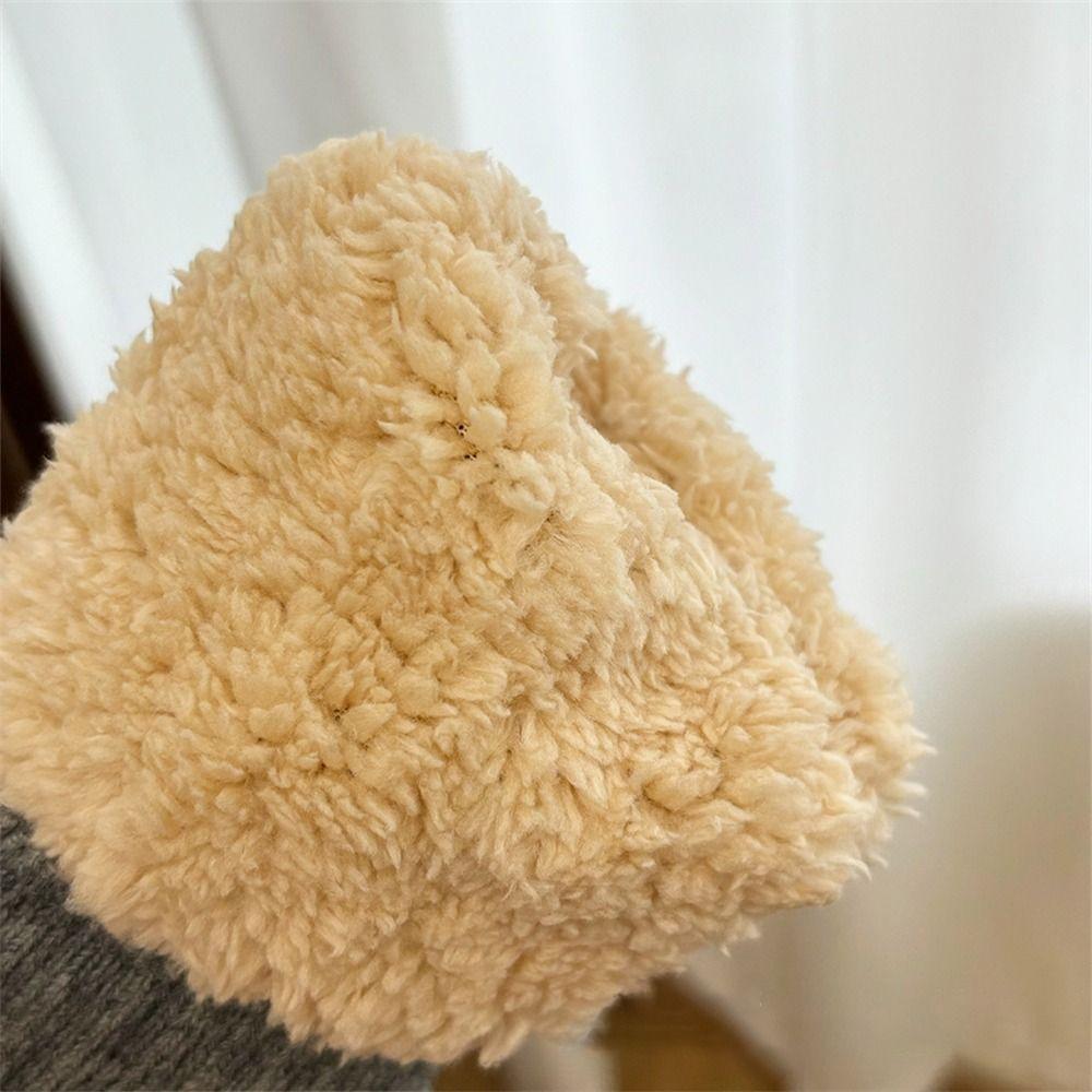 Ветрозащитные трикотажные перчатки, утепленные перчатки со всеми пальцами, повседневные теплые перчатки для осени и зимы