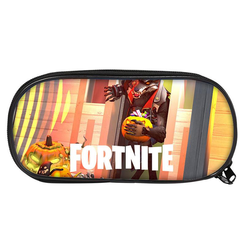 Fortnite Pattern Student Single Layer Stationery Pencil Bag Stationery Storage