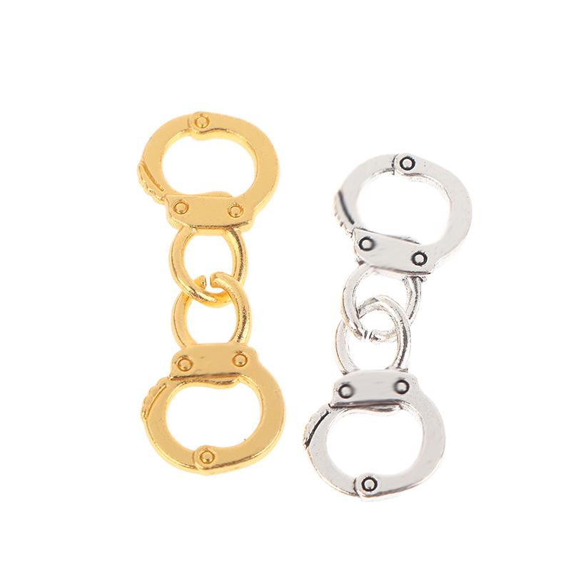 20 шт./упак. Сплав Имитация Маленьких Наручников Шармы Соединители Звенья Подвеска-Наручники Для Ожерелья Браслета Изготовление Украшений