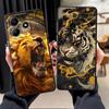 Крутой чехол-бампер с тигром и львом для Xiaomi Redmi Note 14 A4 A5 9 8 7 12 11 Pro 13 Pro Plus K40 K80 11S 14C A1 A2 A3 12C 13C 10