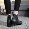 Новые модные дождевые туфли Chelsea, женские короткие резиновые сапоги-трубы, нескользящие низкие водонепроницаемые туфли для сада