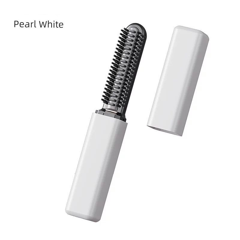 Bangs Comb, Negative Ion Hair Straightening Comb, Wireless Portable Straightening and Curling Styling Tool, Non-Damaging Electric Heating Comb