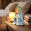 Cute Girl Resin Figurines, Mini Praying Girl Collectible Figure, Little Girl Statue Ornaments for Home Office Desktop Decor