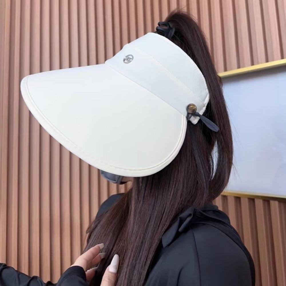 Large Brim Ponytail Cap Summer Beach Fisherman Hats New Women Sun Hat for Outdoor Travel