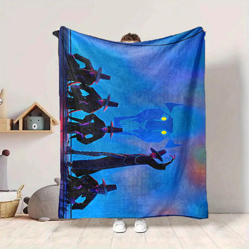 1Pc Fantasy Night Parade Flannel Blanket, Soft And Comfortable, Casual Warm, Camping Travel, Christmas, Halloween Xmas Gift S1507