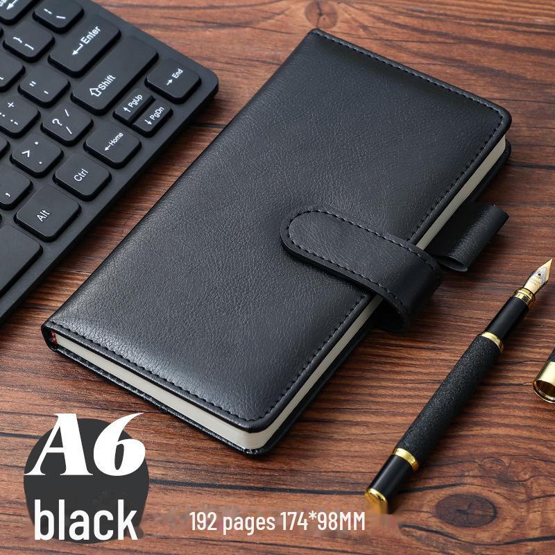 Супер толстый кожаный деловой блокнот с простым логотипом