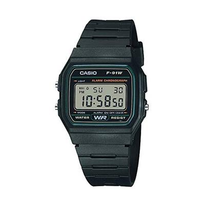 Часы кварцевые CASIO F-91W-3 унисекс дешевые Casio черные [параллельный импорт]