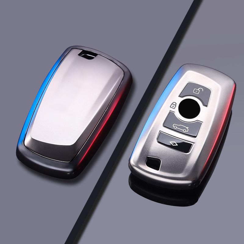 Metallic Gray Tpu For Bmw 1 2 3 4 5 6 7 Series M3 M4 M5 X1 X3 X5 F36 F25 F26 F30 F34 F10 F07 F20 F16 Remote Car Key Case Cover