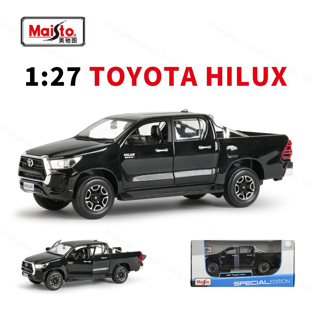 Майсто 1:27 Toyota Hilux Статические литые модели автомобилей Коллекционные игрушечные модели автомобилей