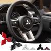 Car Steering Wheel Badge Sticker Decoration Accessories For Mitsubishi Pajero Outlander XL Montero Lancer Triton l200 Evo ASX