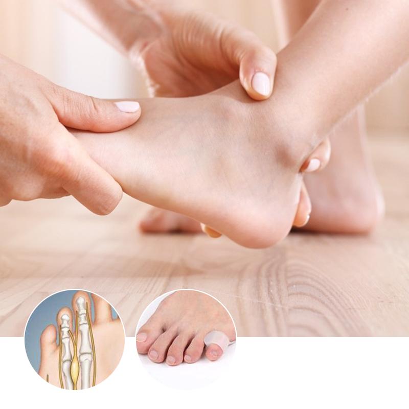 1 Pair Little Toe Separator Silicone Gel Toe Separator Toes Straightener Feet Care Protector Tools