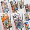 Путешествие Италия Улица Венеция Чехол для телефона Для iPhone 16 Pro Max 16e 12 13 Mini 11 14 15 Pro Max XR 15 16 Plus Защитный корпус