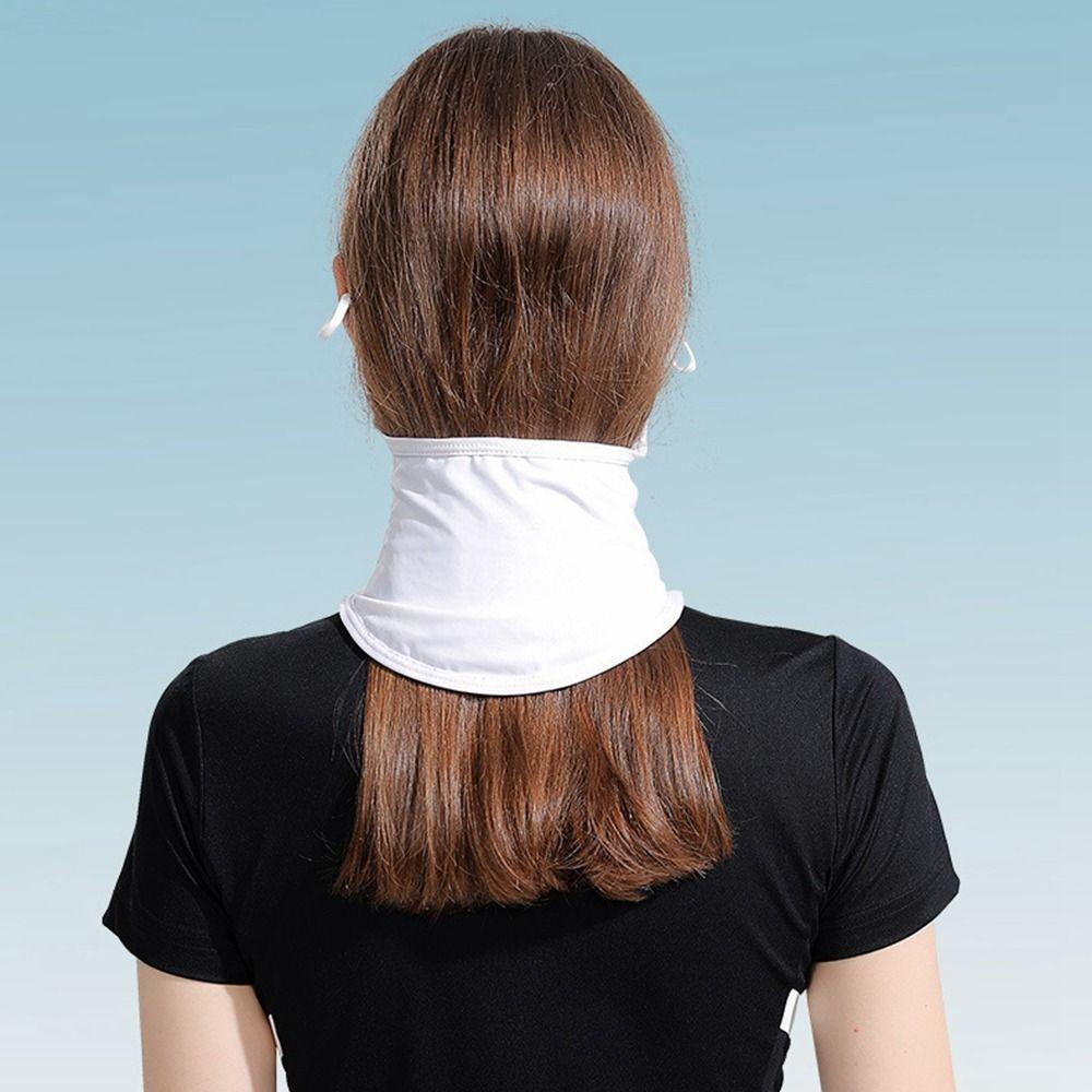 Golf Solid Color Fishing Outdoor Sunscreen Face Scarf Ice Silk Mask Neck Wrap Cover Face Cover