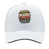 Working Hardly Please Be Patient Quo Sandwich Baseball Cap Sun Cap Outdoor Workouts Hat