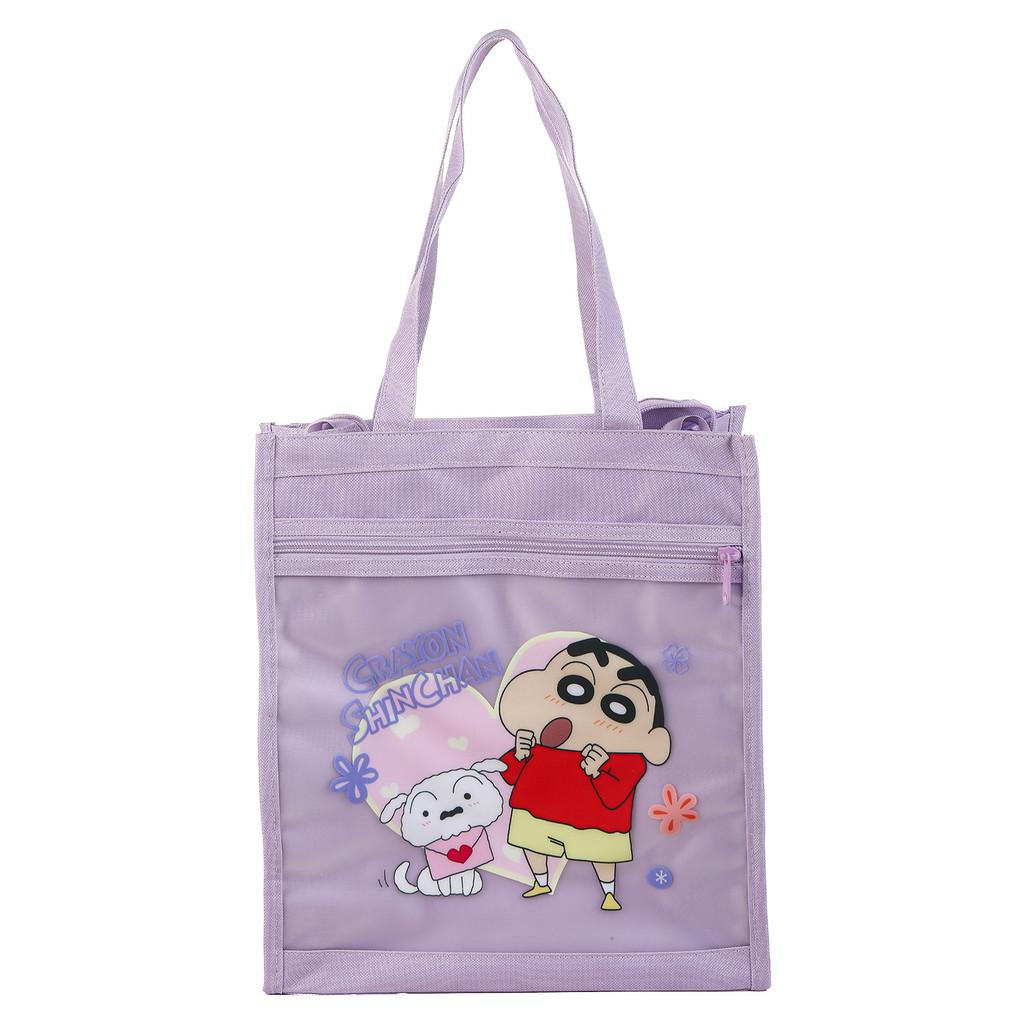 Crayon Shin Chan Kids Large Capacity Bag With Zipper For School And Travel