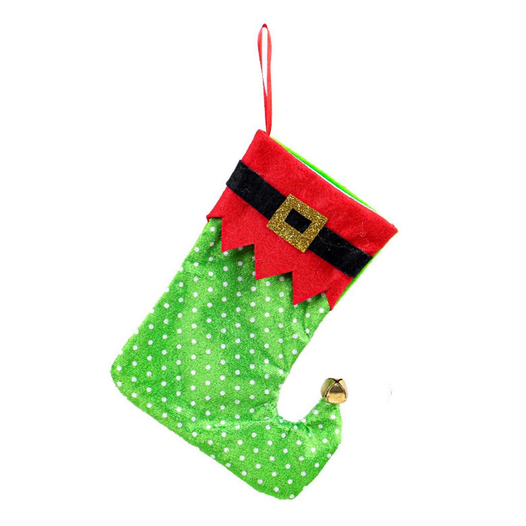 Рождественская атмосфера украшение Санта Рождественский носок подарочный мешок мешок для конфет