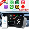 2 In 1 Wireless CarPlay Android Auto Adapter Carplay AI Box Auto Connect Wireless CarPlay Adapter for Factory Wired CarPlay Cars