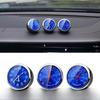 Steel Core Automotive Thermometer & Hygrometer Quartz Car Clock