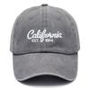 Хлопковая бейсболка Калифорния Вышитая Унисекс Винтажная Стиранная Snapback Кепка Повседневная Кепка Папы Для Мужчин Женщин Модная Уличная Одежда