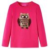 Kids' Long-sleeved T-shirt Bright Pink 92/104/116/128/140