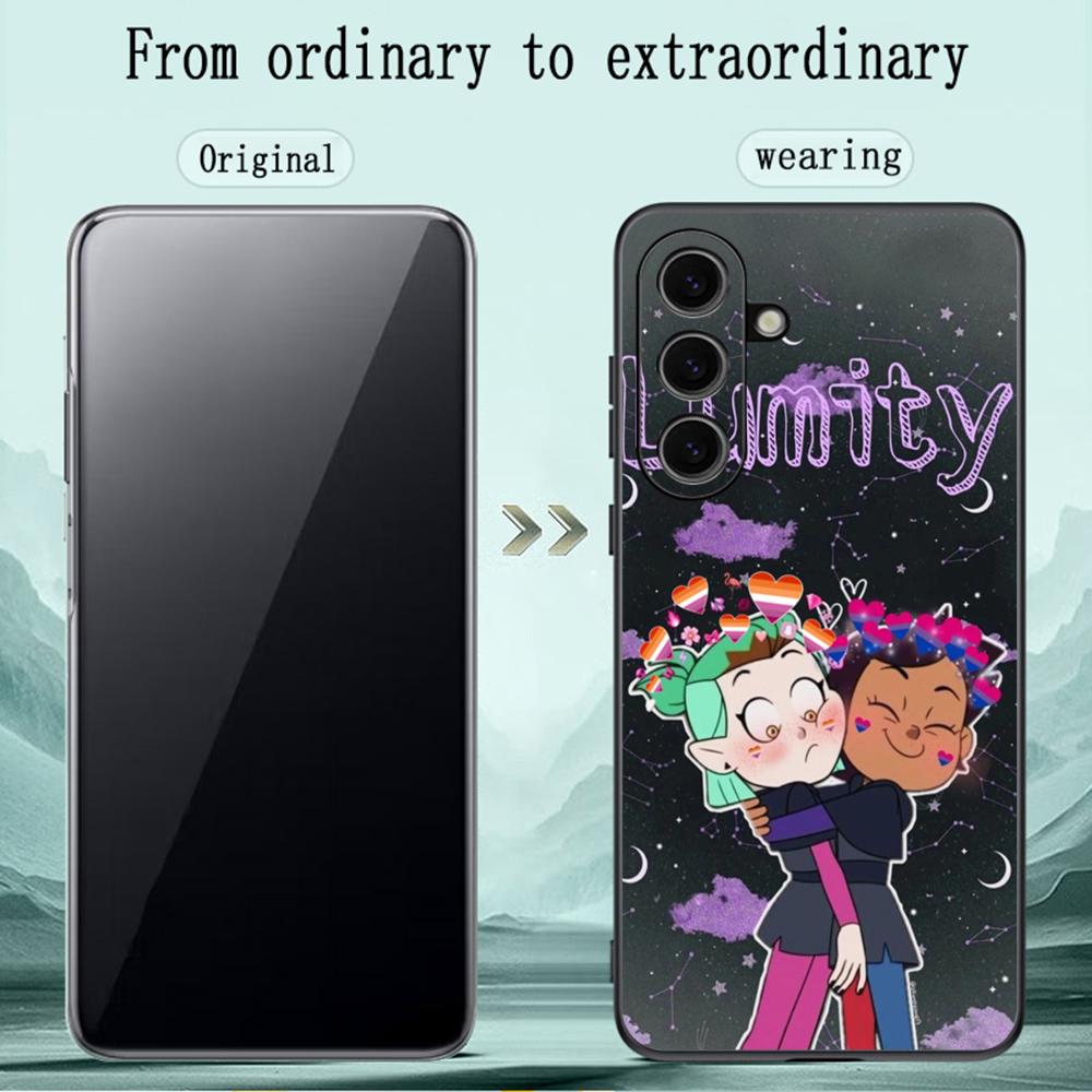 Супер Горячий Чехол для Телефона The Owl Houses Для Samsung Galaxy S25 S24 S23 S22 S21 S20 Plus Ultra Note20 Ограниченный Мягкий Черный