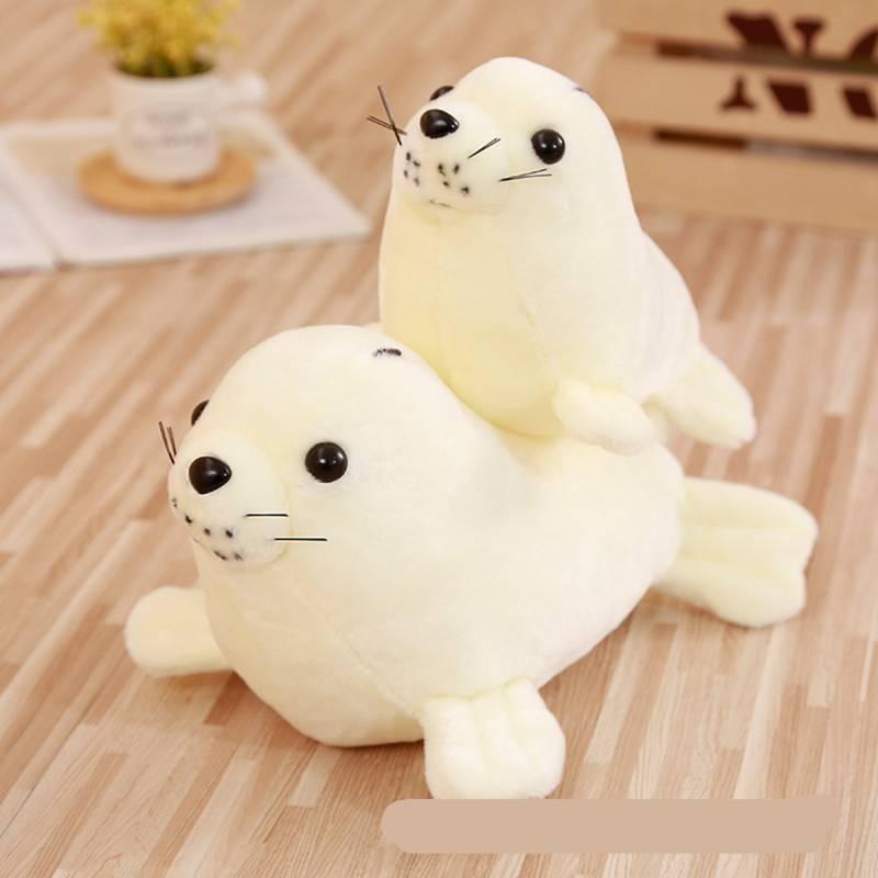 Плюшевая игрушка Морской котик Для детей Мягкая набивная игрушка Декор С наполнителем из кристального велюра