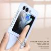 Чехол Samsung ZFlip7 с ремешком-кольцом для пальца: Однотонная, Матовая, Защитная крышка от падения для ZFlip3/5/6