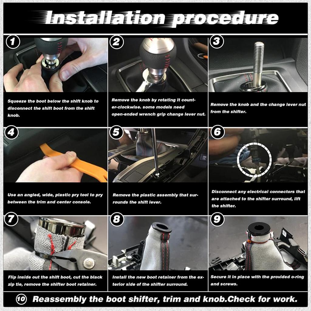 Shift Knob Boot Adapter, Metal Shift Knob Limiter, Shifter Adapter, Shifting Head Buckle Stopper,