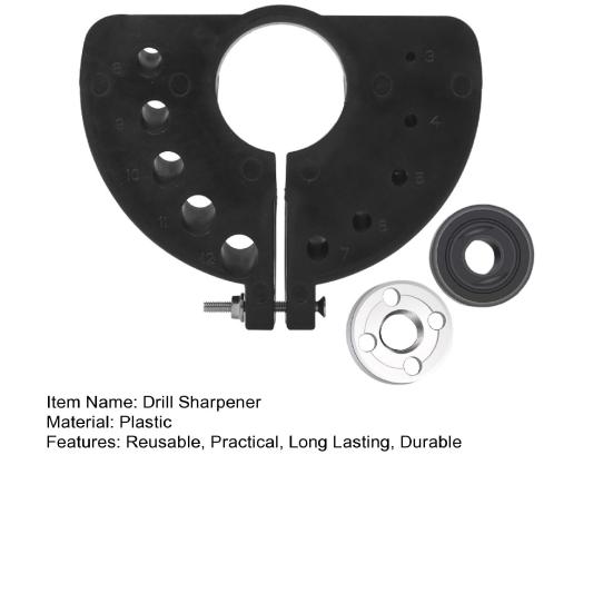 Drill Bit Sharpener Multi-specification Drill Bit Grinding Tool Wide Applicability Easy To Use Drill Bit Grinding Attachment Accessory