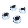 4PCS 2.72 Inch Trailer Hub Cap Trailer Axle Bearing Dust Cap Cup Grease Cover with 4 Rubber Plugs Replacement for