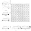 100pcs Soft Silicone Rubber Cabinet Bumpers Self Adhesive Rubber Damper Buffer  Furniture Hardware