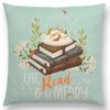 Книги для гадания на чае Наволочка Домашний декор Лен/хлопок Наволочка для подушки Дизайнерская наволочка для дивана Спальни Housse De Coussin