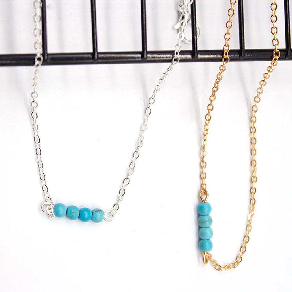 Бохо Браслеты на ногу Универсальные Украшения из бирюзы Износостойкие Украшения в богемном стиле Браслеты на ногу на День святого Валентина для женщин Набор